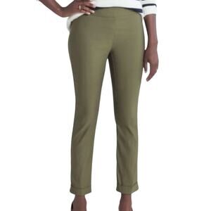 Tribal Stitch Fix NWT Fia High Rise Cuffed Straight Trousers Olive Green Sz 12